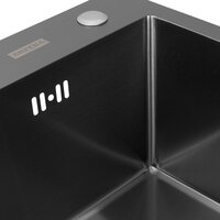 Кухонная мойка ARFEKA ECO AR 450*500 BLACK PVD NANO - Изображение №6 — Chaika Market