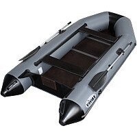 Моторно-гребная лодка Vivax Т330 с полом-книгой (с килем, серый/черный) — Chaika Market