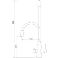 Смеситель Gross Aqua Neosteel GA3133611SSB - Изображение №2 — Chaika Market