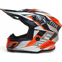 Мотошлем AIM RH855 Fiber Glass Tondo RH855T-OBW-XXXL (XXXL, оранжевый/черный/белый) - Изображение №3 — Chaika Market