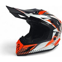 Мотошлем AIM RH855 Fiber Glass Tondo RH855T-OBW-XXXL (XXXL, оранжевый/черный/белый) - Изображение №2 — Chaika Market