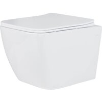 Унитаз подвесной Roxen Cube Bidet в комплекте с инсталляцией StounFix Dual Fresh 6 в 1 577477 (кнопка: белый глянец) - Изображение №5 — Chaika Market