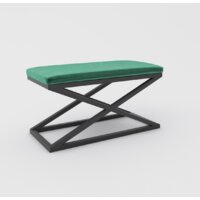 Банкетка Hype Mebel Трингл (черный/зеленый) — Chaika Market