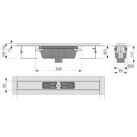 Трап/канал Alcaplast APZ1001S-850 (без решетки) - Изображение №2 — Chaika Market