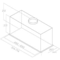 Кухонная вытяжка Elica Fold GR/A/52 PRF0180808 - Изображение №2 — Chaika Market