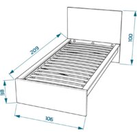 Кровать Mebelain Varma Sang 90 (белый) - Изображение №2 — Chaika Market