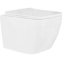 Унитаз подвесной Roxen Cube в комплекте с инсталляцией StounFix Dual Fresh 6 в 1 966775 (кнопка: серый гранит) - Изображение №5 — Chaika Market