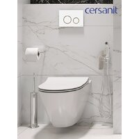 Унитаз подвесной Cersanit City Smart CO DPL EO Slim (с кнопкой Twins 63535 белый/золото) - Изображение №17 — Chaika Market