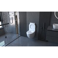 Унитаз подвесной Abber Bequem AC1100-AC0105-AC0121 (с кнопкой смыва) - Изображение №4 — Chaika Market