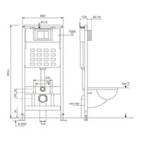 Унитаз подвесной Abber Bequem AC1100-AC0105-AC0121 (с кнопкой смыва) - Изображение №8 — Chaika Market