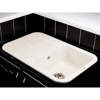 Кухонная мойка KUPPERSBERG Lira 1B1D White Alabaster - Изображение №2 — Chaika Market