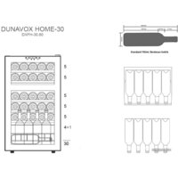 Винный шкаф Dunavox DXFH-30.80 - Изображение №6 — Chaika Market