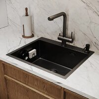 Кухонная мойка Axus LS-6050B Nano Black - Изображение №11 — Chaika Market