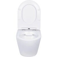 Унитаз подвесной Roxen Antares в комплекте с инсталляцией StounFix Dual Fresh 6 в 1 968010 (кнопка: золото глянцевое ) - Изображение №6 — Chaika Market