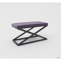 Банкетка Hype Mebel Трингл (черный/фиолетовый) - Изображение №1 — Chaika Market