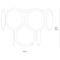 Бра Divinare Chloe 7566/01 AP-1 - Изображение №5 — Chaika Market