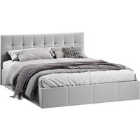 Кровать Трия Эмма с ПМ 160x200 (велюр Confetti Silver) - Изображение №3 — Chaika Market