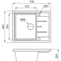Кухонная мойка БелЭворс Mila L + смеситель W74004-9 + дозатор L405-1 (серый/сатин) - Изображение №9 — Chaika Market