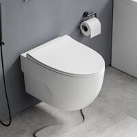 Унитаз подвесной Roxen Porto 530155-01 Rimless Soft Close - Изображение №13 — Chaika Market