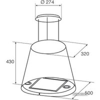 Кухонная вытяжка Jetair Gisela BK/F/50 (PRF0099103) - Изображение №3 — Chaika Market