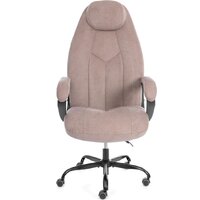 Офисное кресло TetChair Boss metalBL (ткань, светло-коричневый, KUB 03) - Изображение №6 — Chaika Market