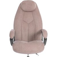 Офисное кресло TetChair Boss metalBL (ткань, светло-коричневый, KUB 03) - Изображение №7 — Chaika Market