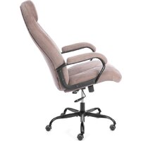 Офисное кресло TetChair Boss metalBL (ткань, светло-коричневый, KUB 03) - Изображение №3 — Chaika Market