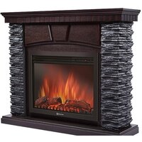 Портал Firelight Porto 30 (камень черный/шпон венге) - Изображение №2 — Chaika Market