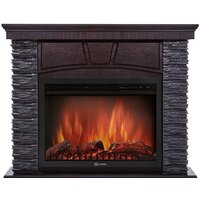 Портал Firelight Porto 30 (камень черный/шпон венге) — Chaika Market