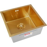 Кухонная мойка ARFEKA ECO AR 450*450 GOLD PVD NANO — Chaika Market