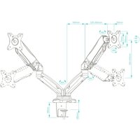 Кронштейн для монитора Onkron G160 (черный) - Изображение №4 — Chaika Market