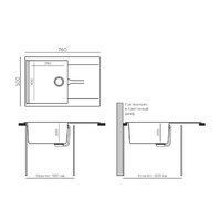 Кухонная мойка Polygran Gals 760 (кремовый) - Изображение №5 — Chaika Market