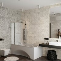 Стеклянная шторка для ванны Roxen Brimen 52010-120 120х140 - Изображение №2 — Chaika Market