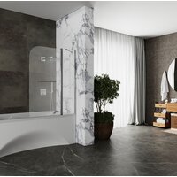 Стеклянная шторка для ванны Roxen Brimen 52010-120 120х140 - Изображение №4 — Chaika Market