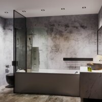 Стеклянная шторка для ванны Roxen Brimen 52010-120 120х140 - Изображение №3 — Chaika Market