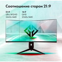 Игровой монитор GMNG GM-34C11W - Изображение №4 — Chaika Market