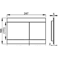 Панель смыва Alcaplast Flat Fun - Изображение №2 — Chaika Market