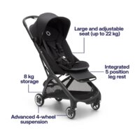 Коляска прогулочная «книга» Bugaboo Butterfly (black/stormy blue) - Изображение №17 — Chaika Market