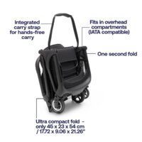 Коляска прогулочная «книга» Bugaboo Butterfly (black/stormy blue) - Изображение №18 — Chaika Market