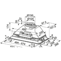 Кухонная вытяжка Franke Inca Smart FBI 525 GR 305.0599.532 - Изображение №2 — Chaika Market