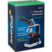 Микроскоп Levenhuk 450T тринокулярный 84463 - Изображение №13 — Chaika Market