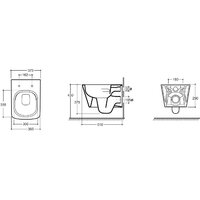Унитаз подвесной Керамин Тобаго R МЛ Slim (с жестким сиденьем и микролифтом) - Изображение №4 — Chaika Market