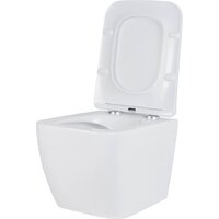 Унитаз подвесной Roxen Cube в комплекте с инсталляцией StounFix Dual Fresh 6 в 1 966482 (кнопка: бежевый) - Изображение №7 — Chaika Market