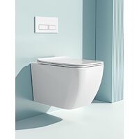 Унитаз подвесной Roxen Cube в комплекте с инсталляцией StounFix Dual Fresh 6 в 1 966482 (кнопка: бежевый) - Изображение №9 — Chaika Market