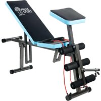 Силовая скамья Atlas Sport AS-03 Pro с партой (черный/синий) — Chaika Market