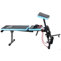 Силовая скамья Atlas Sport AS-03 Pro с партой (черный/синий) - Изображение №5 — Chaika Market