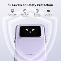 Внешний аккумулятор Ugreen PB764 10000mAh (сиреневый) - Изображение №3 — Chaika Market