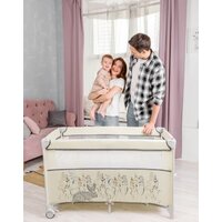 Манеж-кровать Amarobaby Transform Flora AMARO-26TrF/03 (бежевый) - Изображение №9 — Chaika Market
