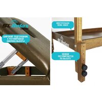 Массажный стол SL Relax Comfort (коричевый) - Изображение №4 — Chaika Market