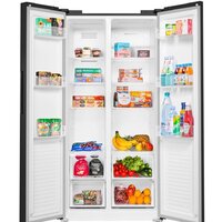 Холодильник side by side MAUNFELD MFF177NFBE - Изображение №2 — Chaika Market